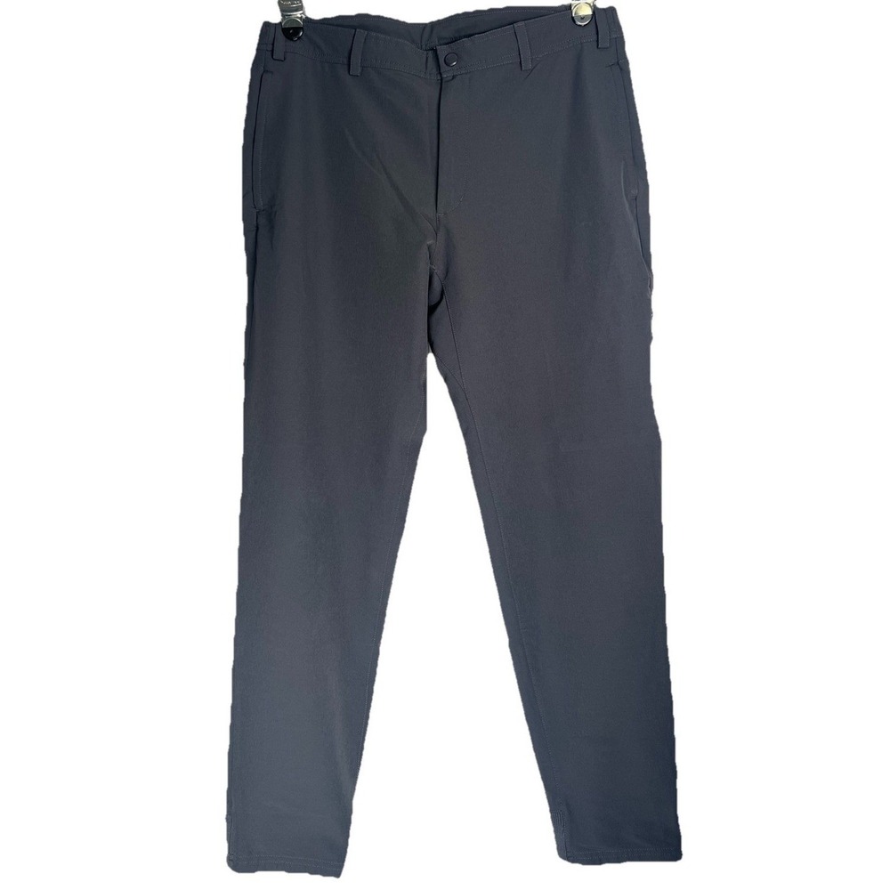 Mack Weldon Radius Pant Asphalt Grey Mens Large Slim Tapered Tech Stretch Jogger